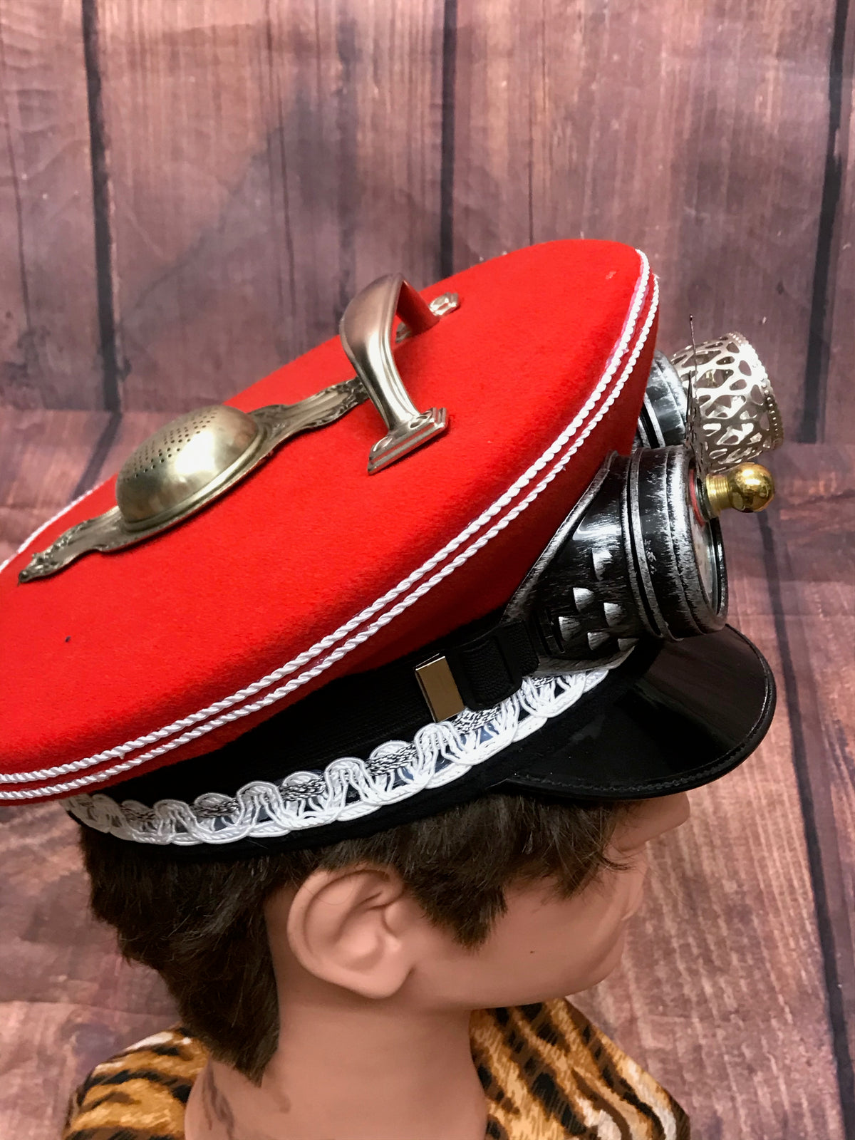 Steampunk Schirmmütze für Uniform, Gr.57