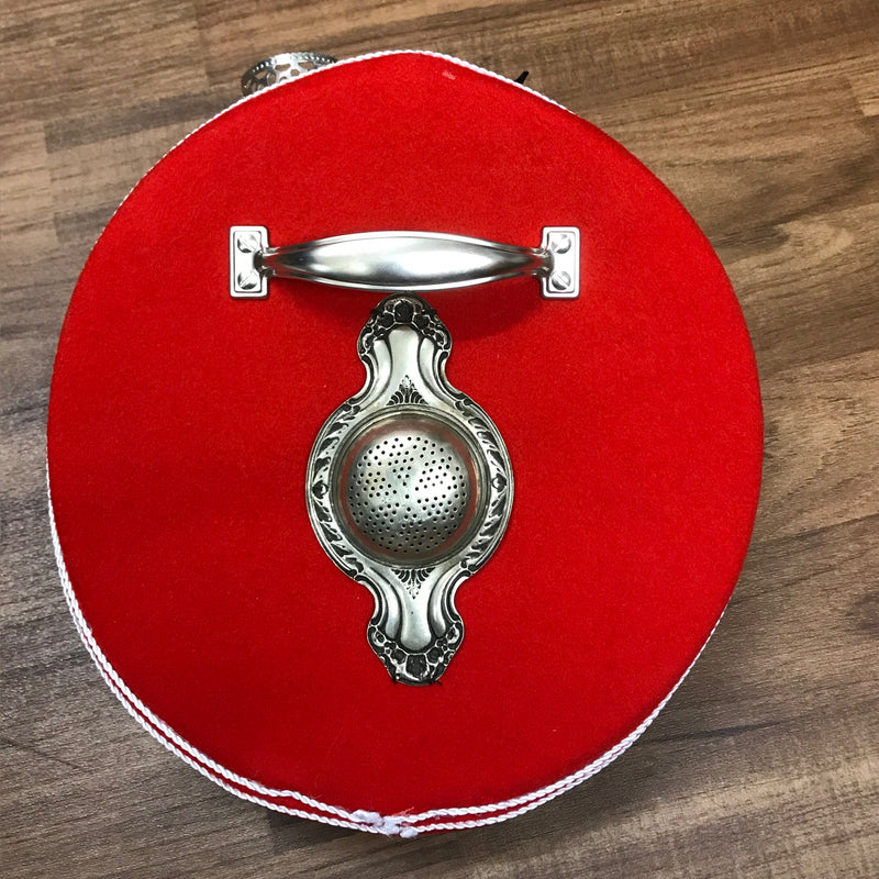Rote Steampunk Schirmmütze für Uniform, Gr.57