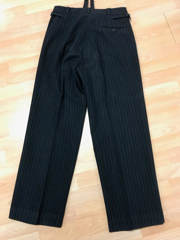Antike Stresemann Herren-Hose aus Schurwolle Bundweite 89 cm Gr.50