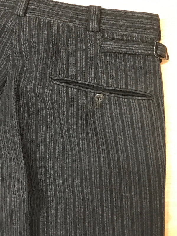 Antike Stresemann Herren-Hose aus Schurwolle Bundweite 89 cm Gr.50
