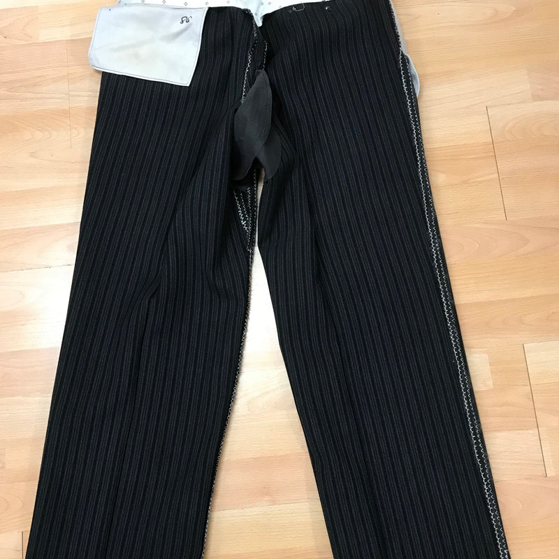 Antike Stresemann Herren-Hose aus Schurwolle Bundweite 89 cm Gr.50