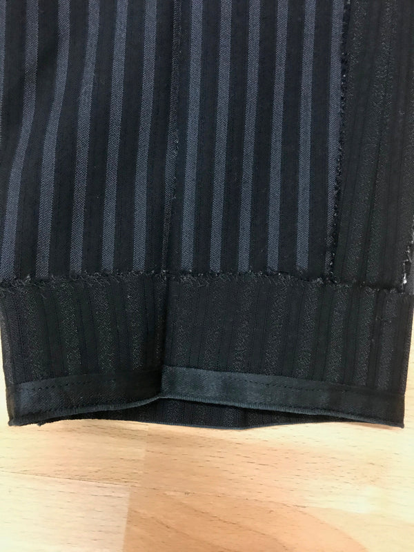 Vintage Stresemannhose Schwarz Gestreift – Größe 52, Bundweite 96 cm (Sale)