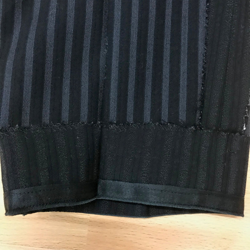 Vintage Stresemannhose Schwarz Gestreift – Größe 52, Bundweite 96 cm (Sale)