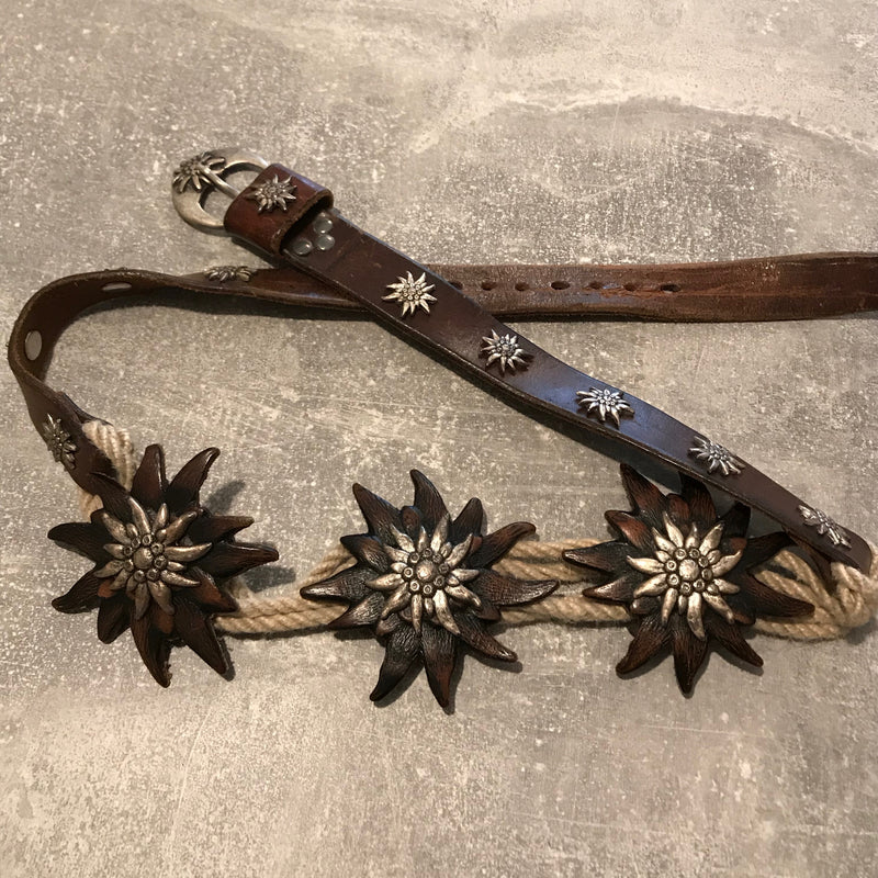 Brauner Trachtengürtel Damen Landhausstil