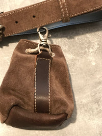 Ceinture traditionnelle avec petit sac en cuir 