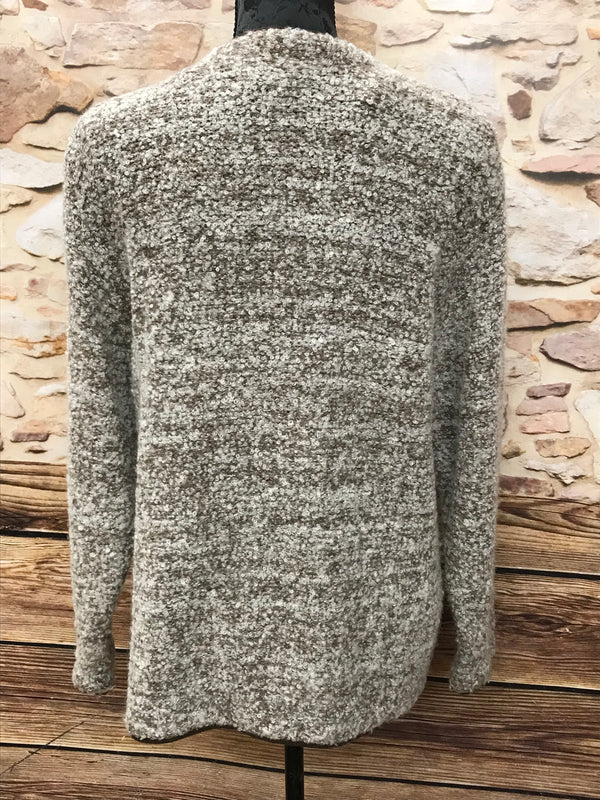 Trachten Strickjacke Damen Größe 38 – C&A, braun/beige