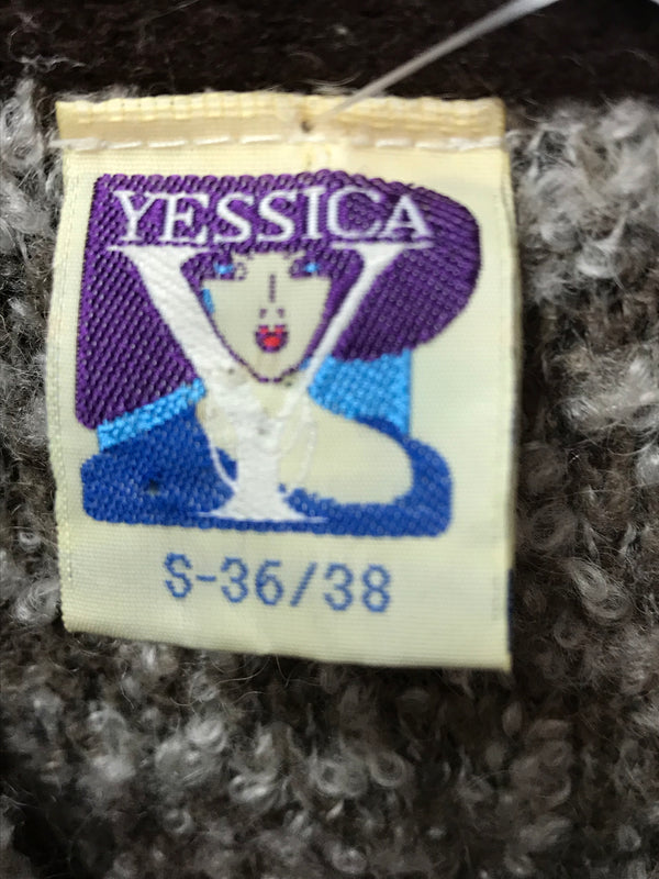 Trachten Strickjacke Damen Größe 38 – C&A, braun/beige