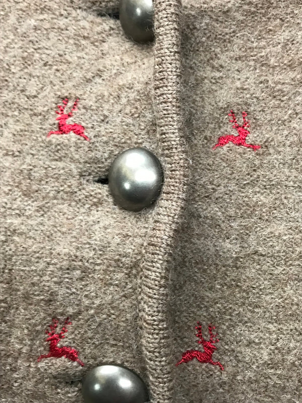 Trachten Strickjacke Damen Größe 40 – Hammerschmid, braun