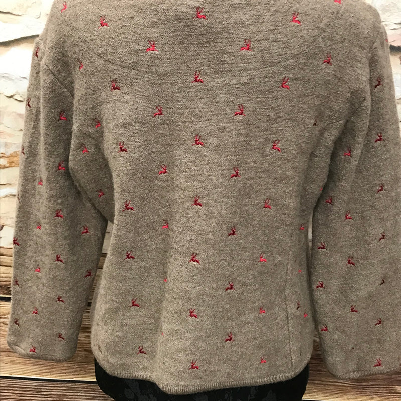 Trachten Strickjacke Damen Größe 40 – Hammerschmid, braun
