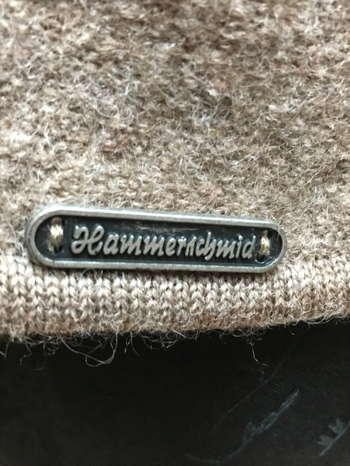 Vintage Damen Strickjacke von Hammerschmid – Braun/Beige, Größe 40