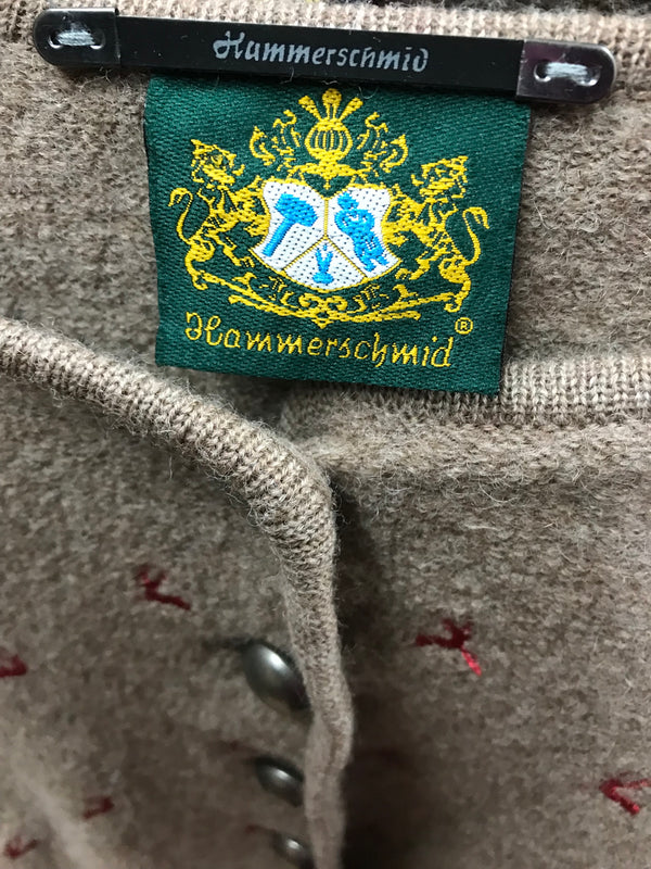 Trachten Strickjacke Damen Größe 40 – Hammerschmid, braun