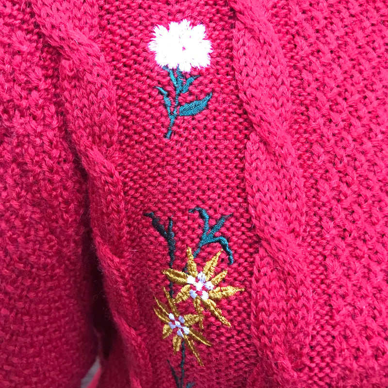 Trachten Strickjacke Damen Größe 40 – C&A, rot