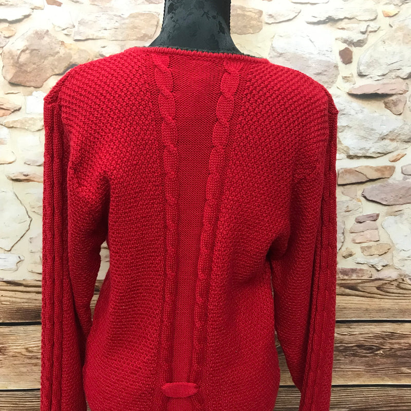 Trachten Strickjacke Damen Größe 40 – C&A, rot