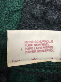 Vintage Strickjacke, grüne Trachtenjacke Gr.46