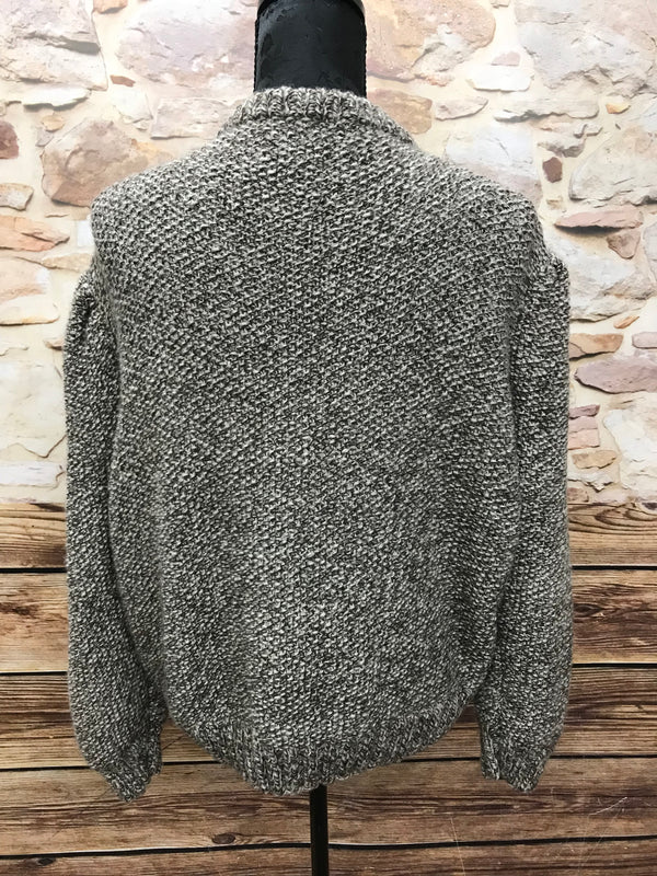 Trachten Strickjacke Damen Größe 46 – braun/beige, mit Zierträgern