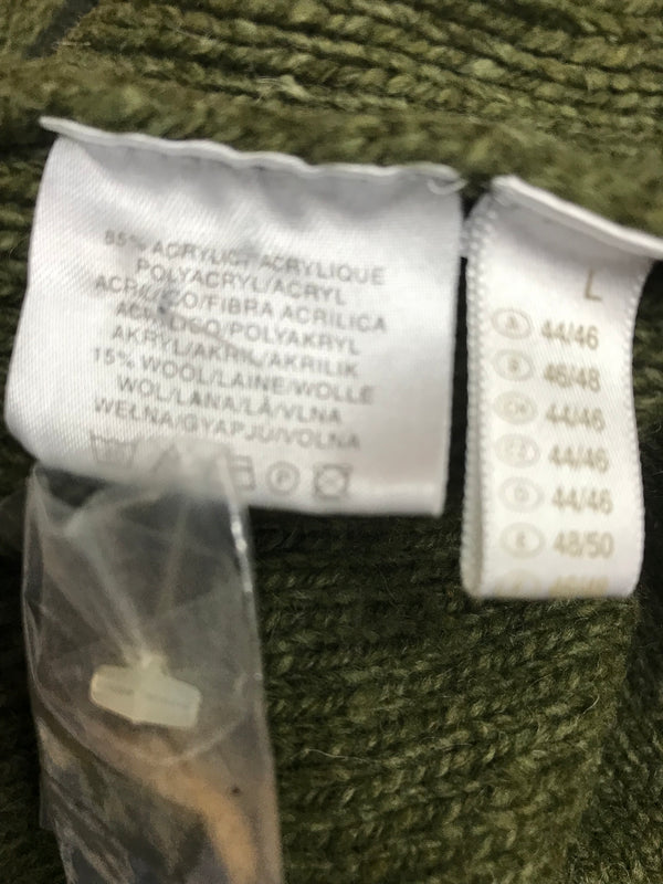 Trachten Strickjacke Damen Größe 44 – grün, mit Motivstickerei