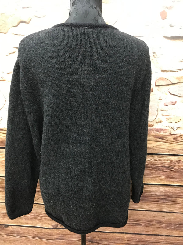 Trachten Strickjacke Damen Größe 44 – Sixth Sense, grau