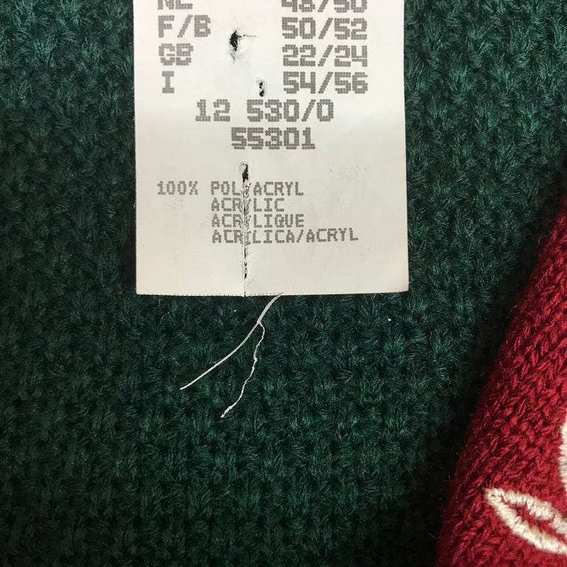 Trachten Strickjacke Damen Größe 48 – grün/rot