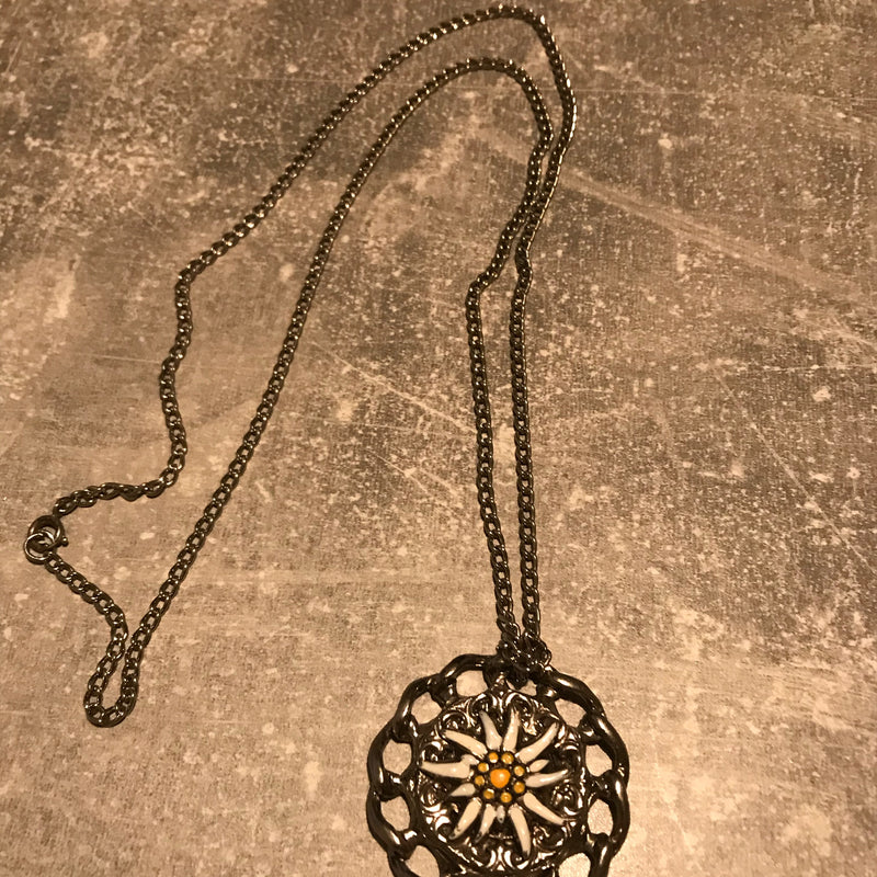 Trachtenschmuck Damen Trachtenkette mit Edelweiß-Motiv