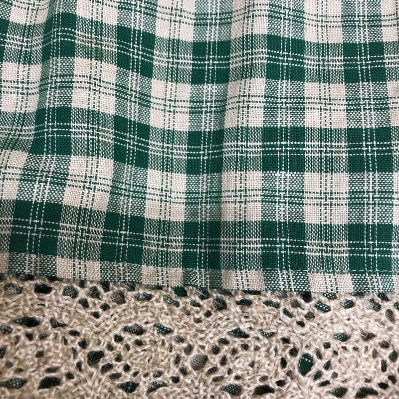 Trachtenkleid im Landhausstil – Größe 38 | Beige & Grün kariert | C&A