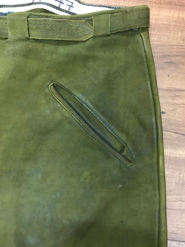 Kniebund Trachten Lederhose speckig, Gr.56