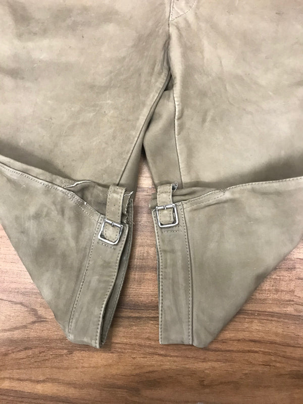 Beige Kniebundlederhose – Herren | Größe 48 | Bundweite 44 cm | Vintage aus Deutschland