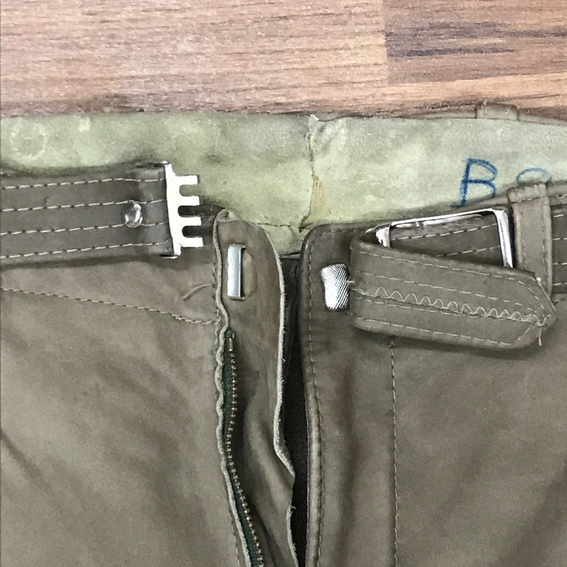 Beige Kniebundlederhose – Herren | Größe 48 | Bundweite 44 cm | Vintage aus Deutschland