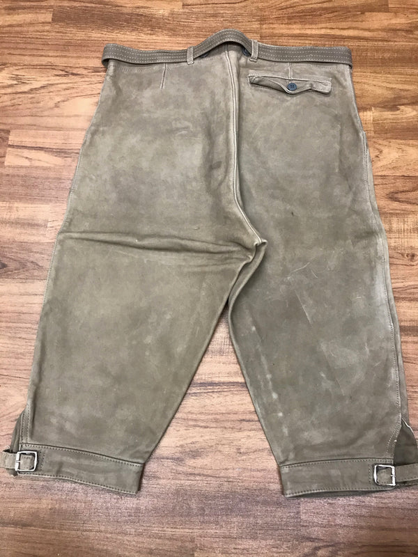 Beige Kniebundlederhose – Herren | Größe 48 | Bundweite 44 cm | Vintage aus Deutschland