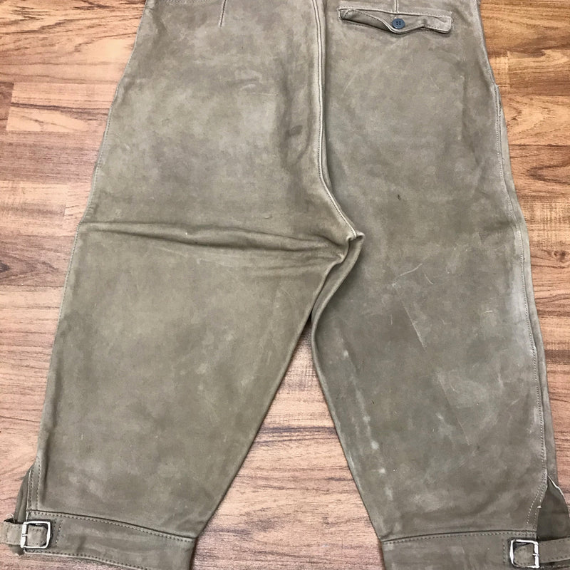 Beige Kniebundlederhose – Herren | Größe 48 | Bundweite 44 cm | Vintage aus Deutschland