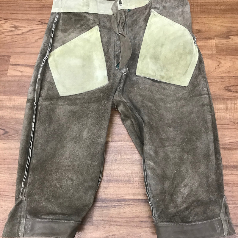 Beige Kniebundlederhose – Herren | Größe 48 | Bundweite 44 cm | Vintage aus Deutschland