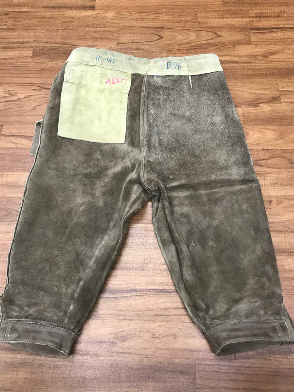 Beige Kniebundlederhose – Herren | Größe 48 | Bundweite 44 cm | Vintage aus Deutschland