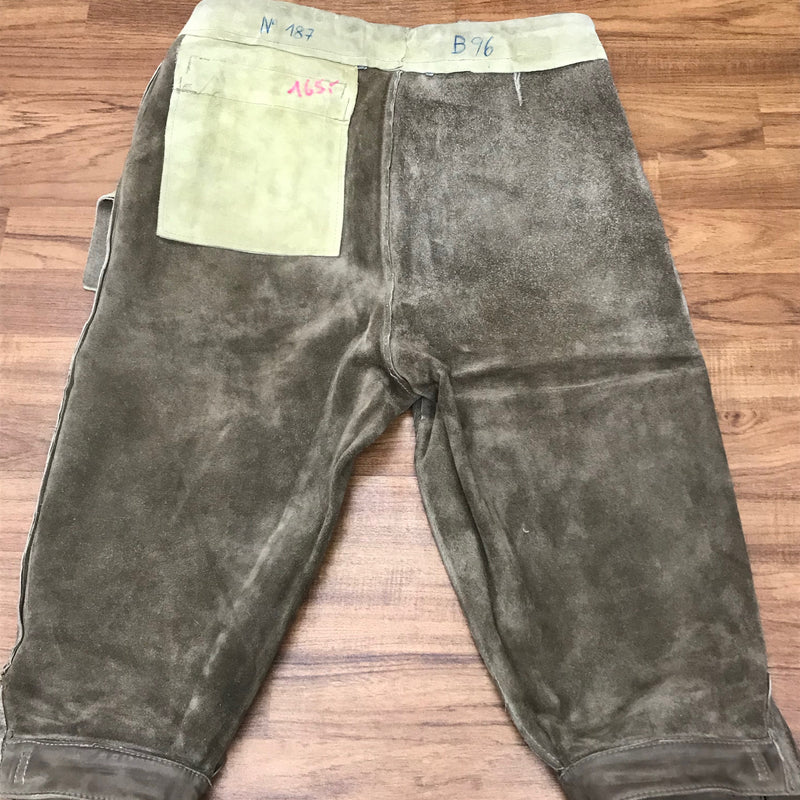 Beige Kniebundlederhose – Herren | Größe 48 | Bundweite 44 cm | Vintage aus Deutschland