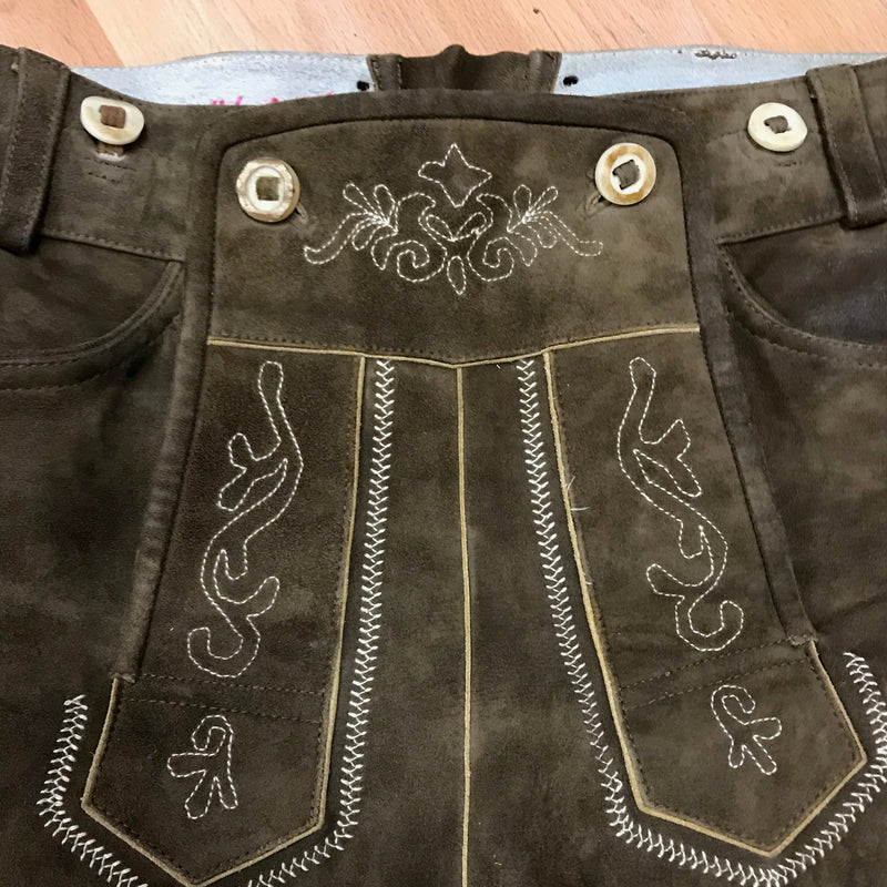 Kniebund Trachten Lederhose, Vintage Gr.50
