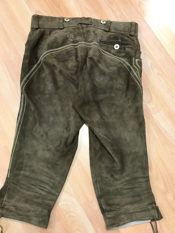 Kniebund Trachten Lederhose, Vintage Gr.50