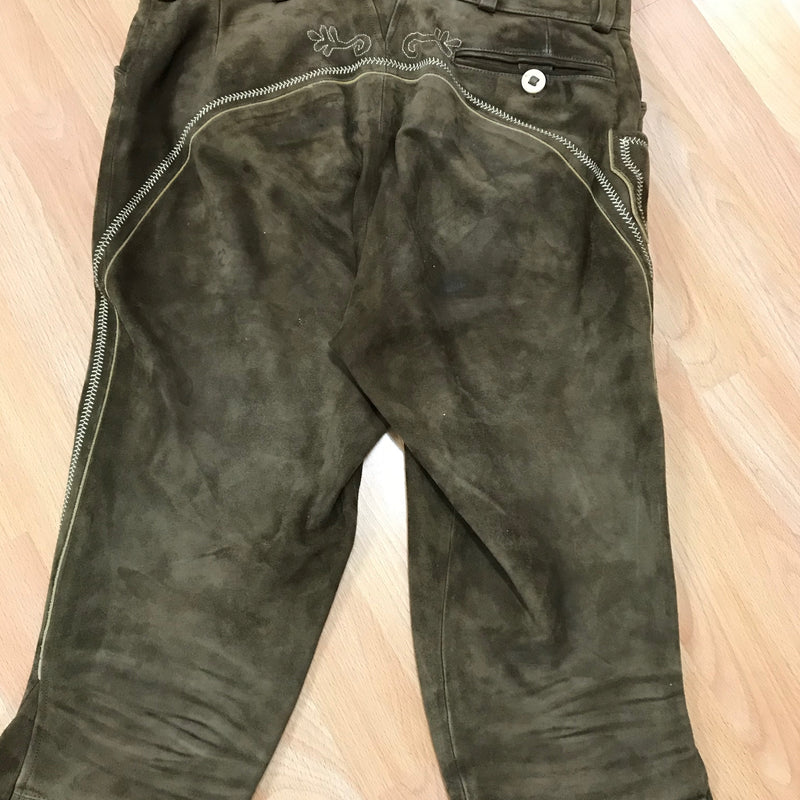 Kniebund Trachten Lederhose, Vintage Gr.50