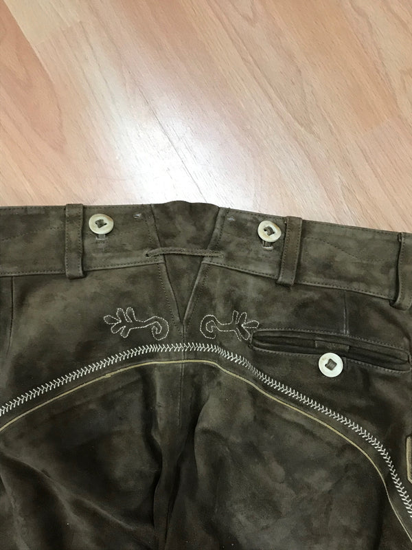 Kniebund Trachten Lederhose, Vintage Gr.50