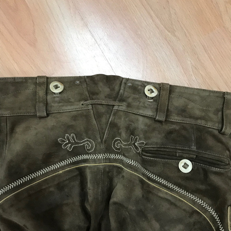Kniebund Trachten Lederhose, Vintage Gr.50