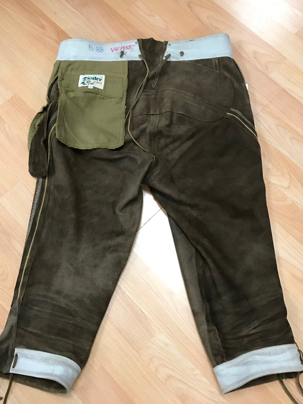 Kniebund Trachten Lederhose, Vintage Gr.50