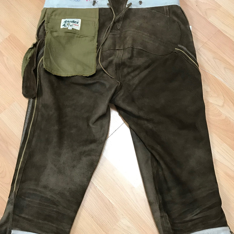 Kniebund Trachten Lederhose, Vintage Gr.50