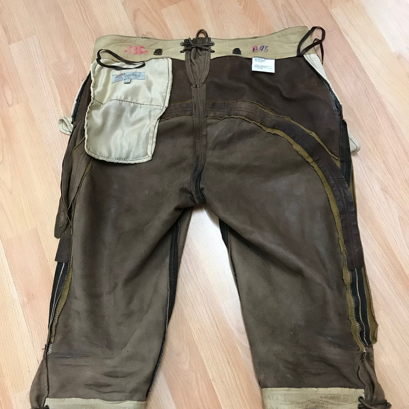 Kniebundlederhose von Lekra – Dunkelbraun | Bundweite 48 cm | Made in Germany