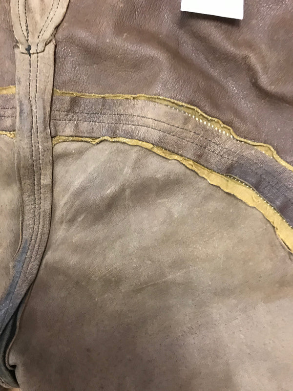 Kniebundlederhose von Lekra – Dunkelbraun | Bundweite 48 cm | Made in Germany