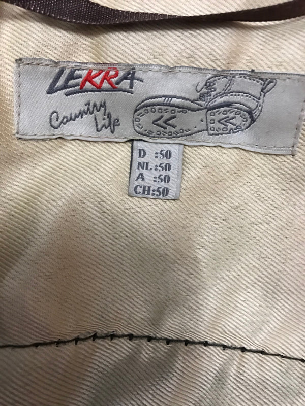 Kniebundlederhose von Lekra – Dunkelbraun | Bundweite 48 cm | Made in Germany
