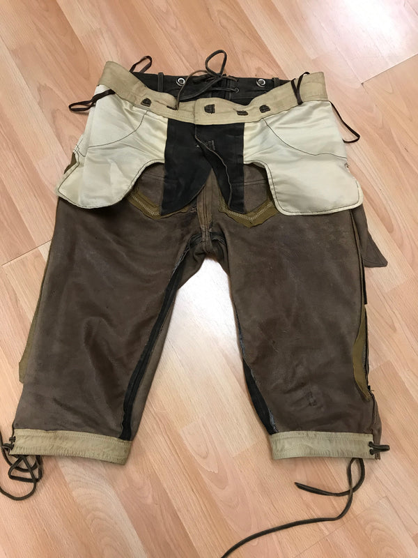 Kniebundlederhose von Lekra – Dunkelbraun | Bundweite 48 cm | Made in Germany