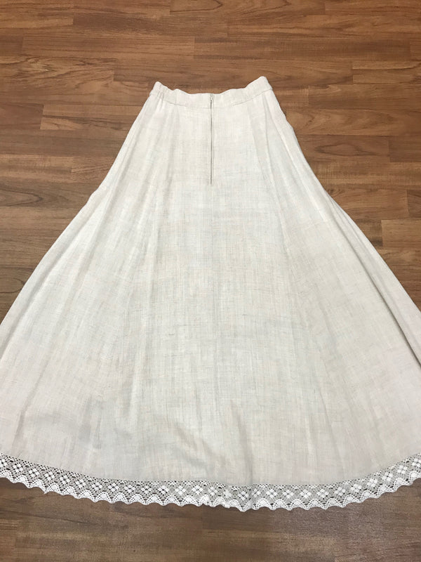 Damen Trachtenrock von Alphorn – Beige Natur, Größe 34