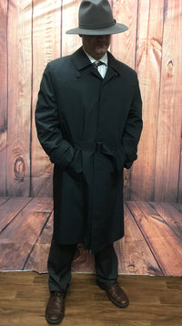 20er Jahre Trenchcoat schwarz