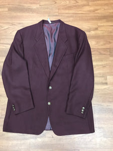 Herren Vintage Tweed Jacke Blazer Gr.52 aus Schurwolle