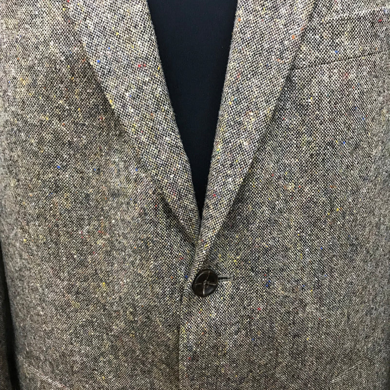 Herrenjacke Vintage Tweed Sakko Gr.50, braun meliert