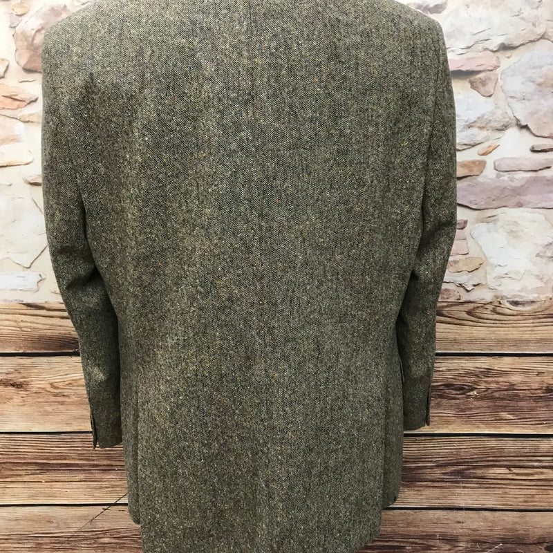 Herrenjacke Vintage Tweed Sakko Gr.50, braun meliert