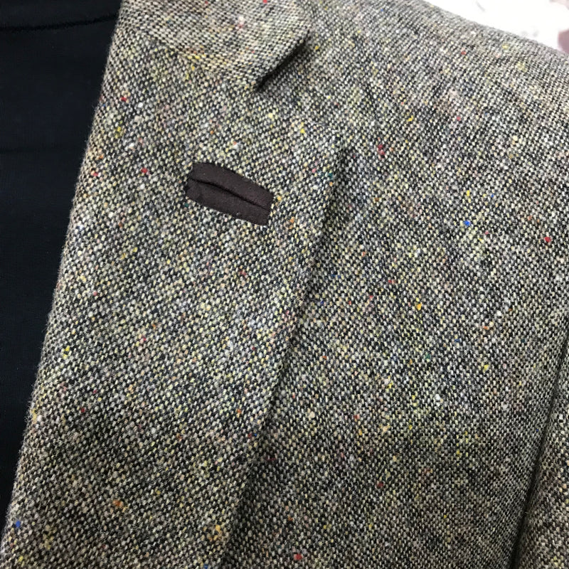 Herrenjacke Vintage Tweed Sakko Gr.50, braun meliert