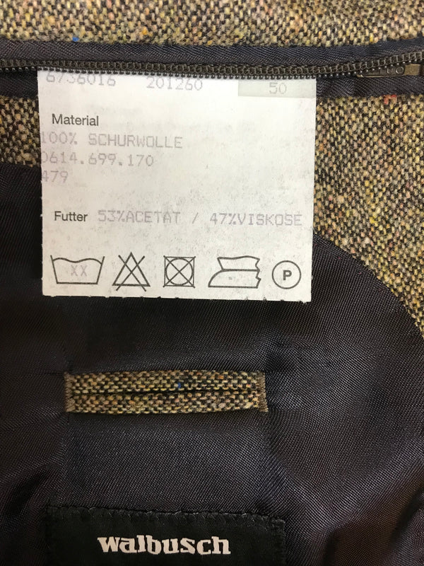 Herrenjacke Vintage Tweed Sakko Gr.50, braun meliert